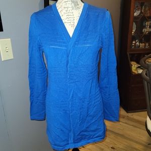 Blue cardigan